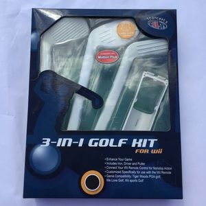 3 in 1 Golf Kit for Nintendo Wii